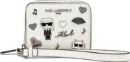 KARL LAGERFELD PARIS Jaqueline Small Wallet with Cate Pins