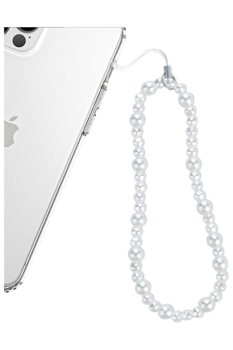 Phone Charm Wristlet, Alternate, color, White