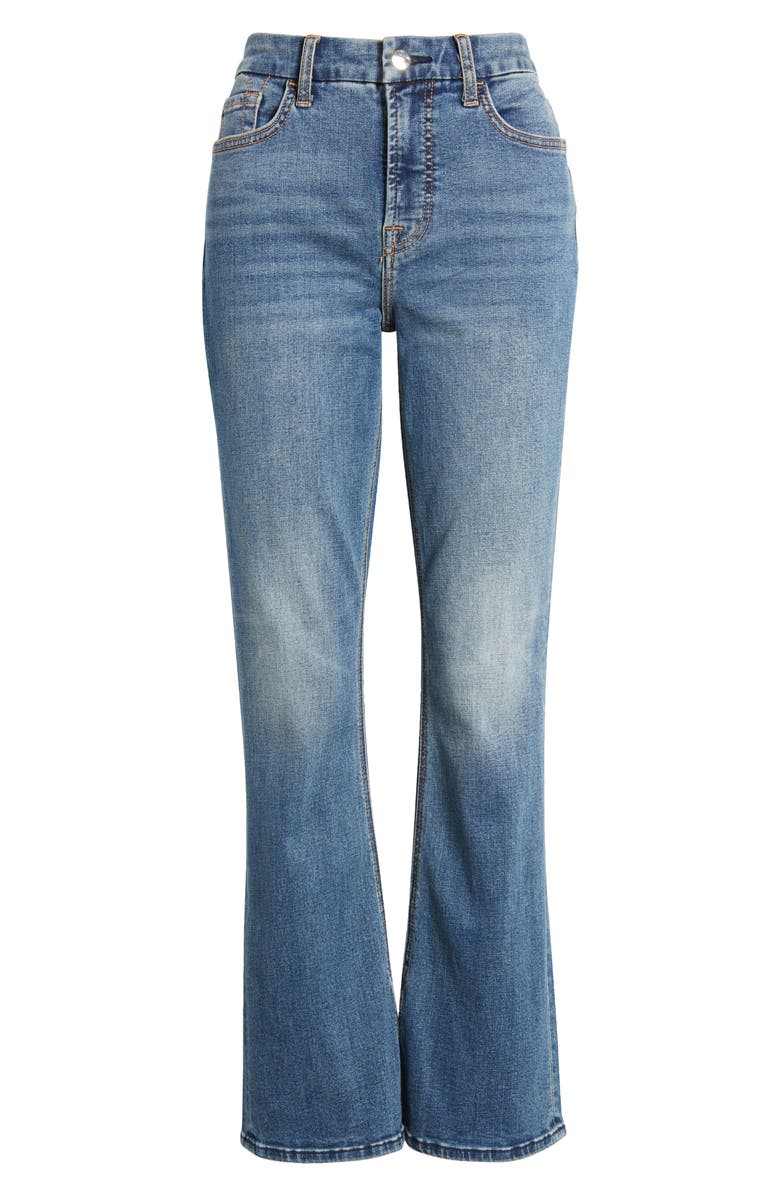 JEN7 by 7 For All Mankind Side Slit Slim Bootcut Jeans, Alternate, color, Clover