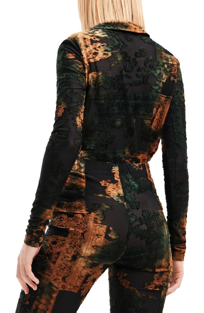 Desigual Bangalore Burnout Shirt, Alternate, color,