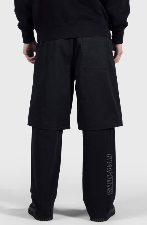 Pleasures Stay Layered Pants In Black