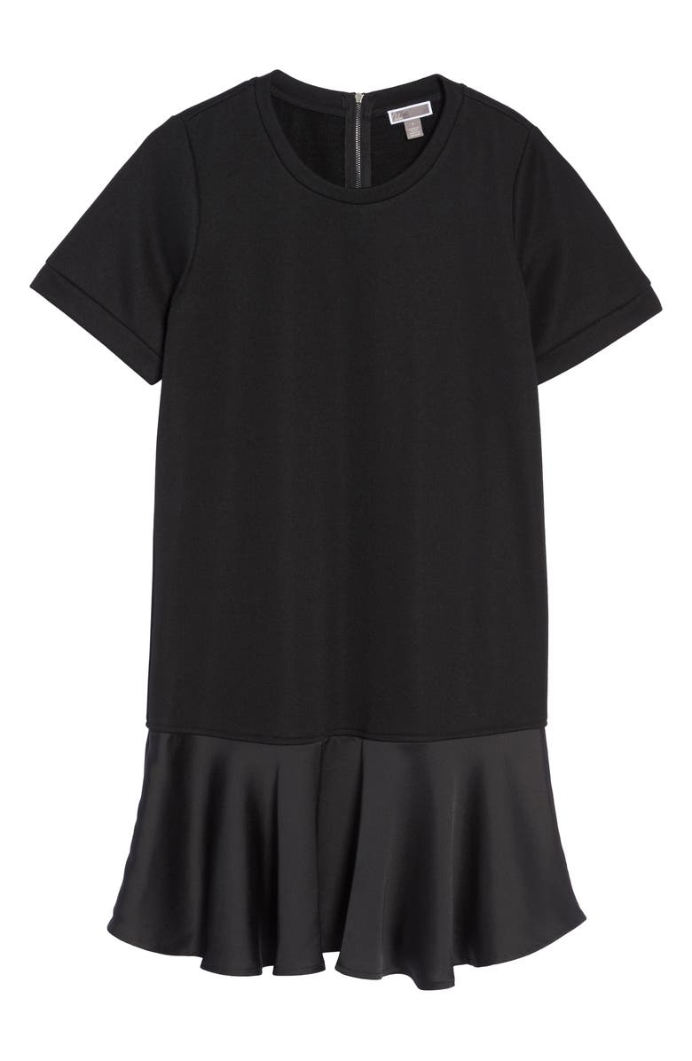 Chelsea28 Ruffle Hem Sweatshirt Dress, Alternate, color, 