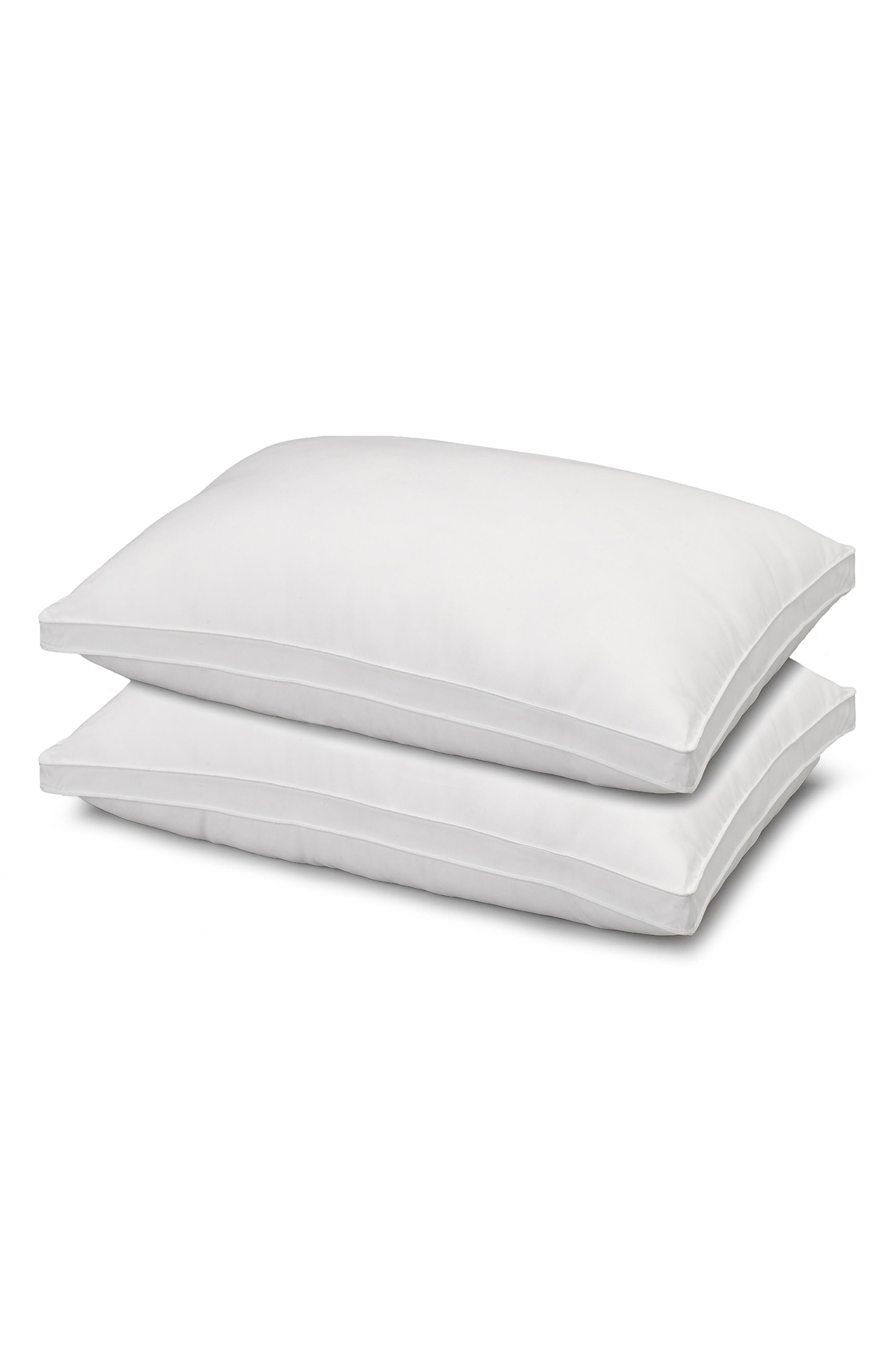 ELLA JAYNE HOME Gusseted Firm Plush Down Alternative Side/Back Sleeper Pillow, Set of 2