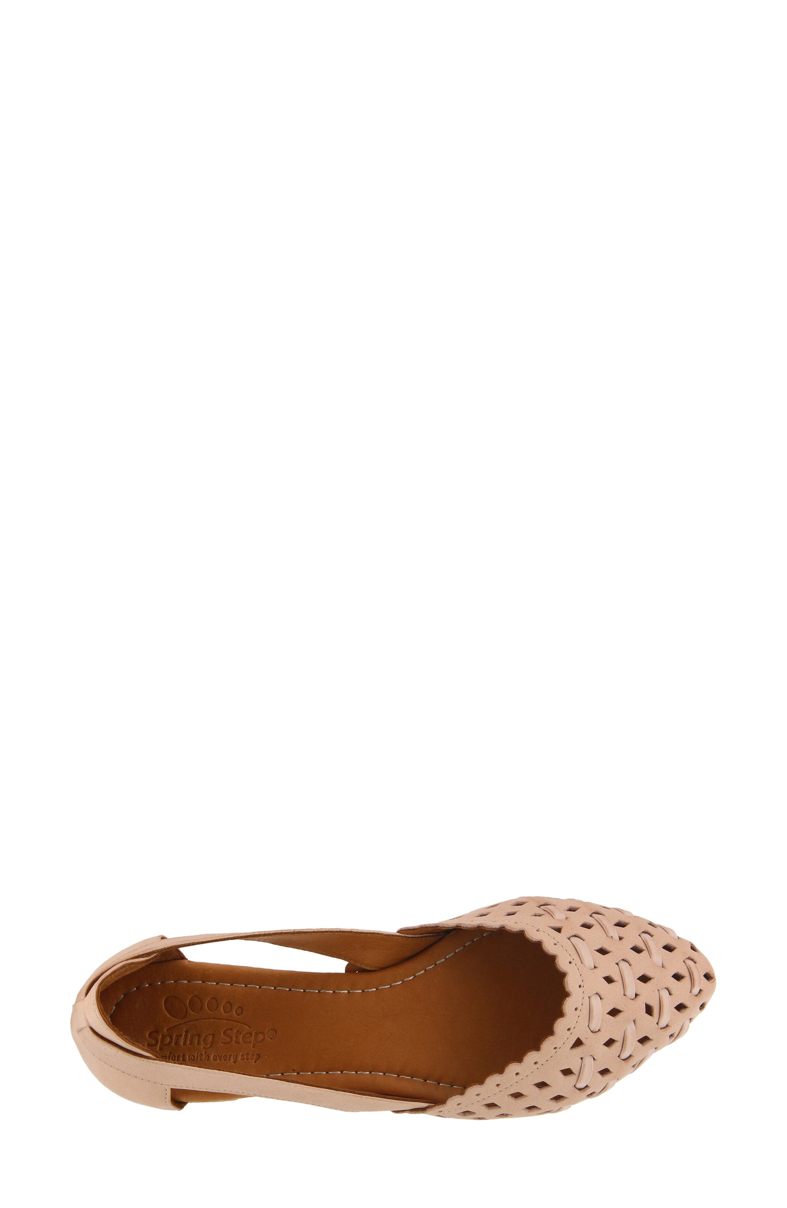 Delorse Flat, Alternate, color, PINK LEATHER