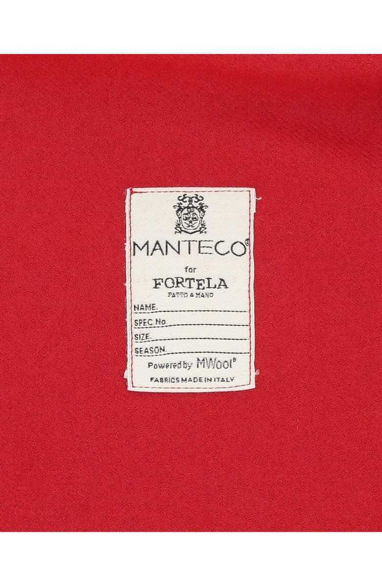 Fortela CPO Flannel Wool Overshirt, Alternate, color, Red