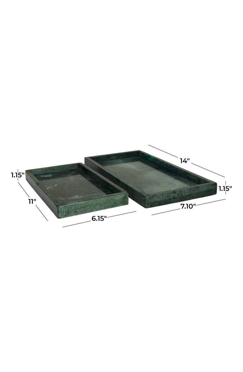 VIVIAN LUNE HOME Marble Tray - Set of 2, Alternate, color, 