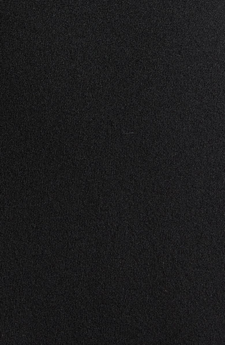 Eliza J V-Neck Embellished Bow Sheath Dress, Alternate, color, Black