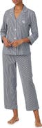 Lauren Ralph Lauren Knit Crop Cotton Pajamas