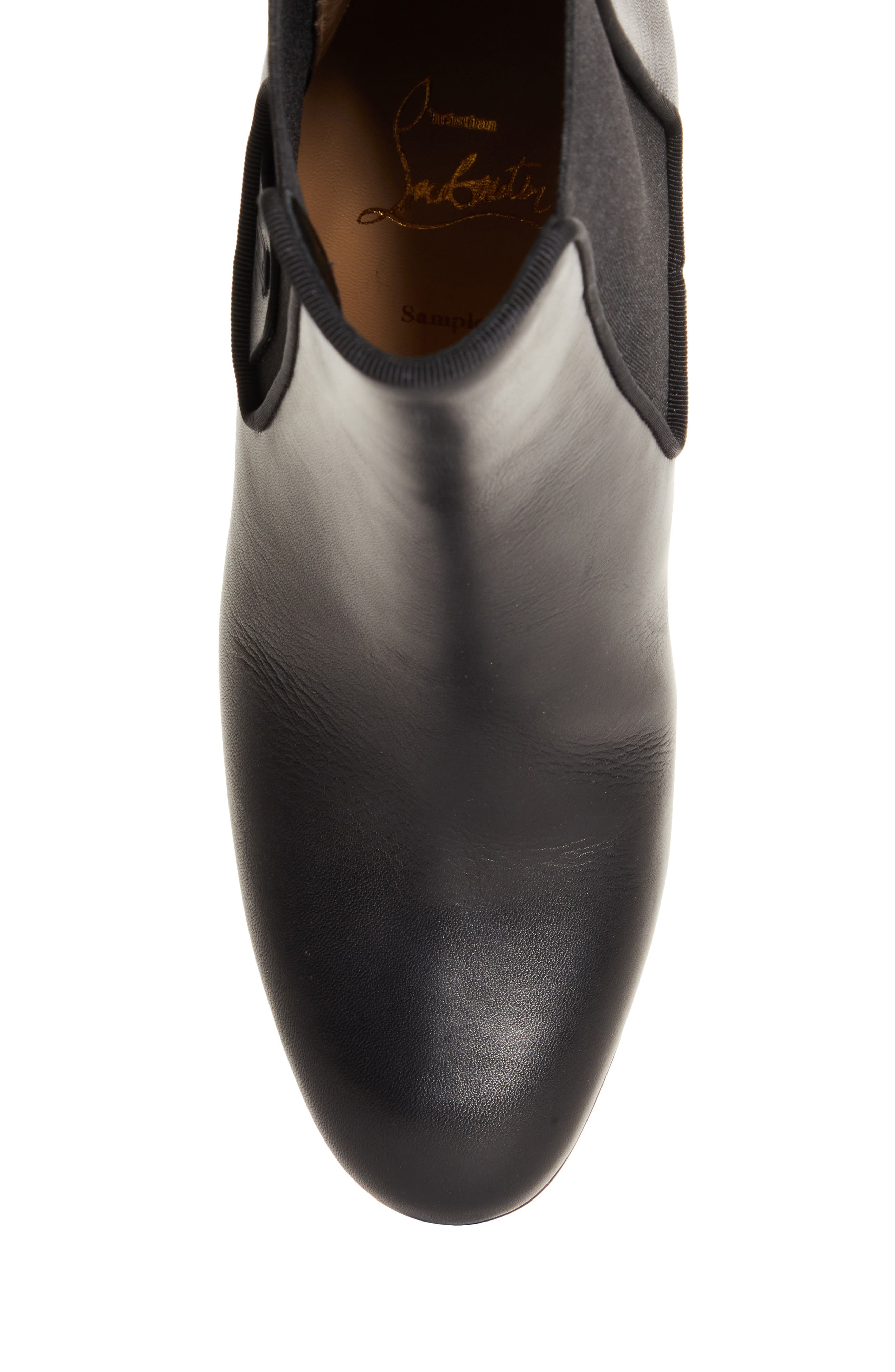 Christian Louboutin Turelastic Chelsea Boot, Alternate, color, Black