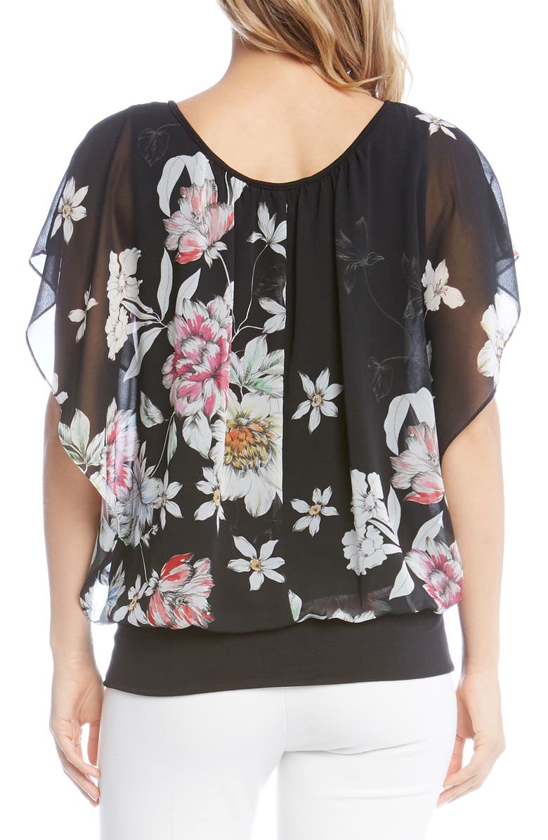 Karen Kane Cascade Statement Sleeve Top, Alternate, color, 