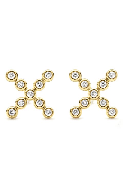KSL Diamond X Stud Earrings