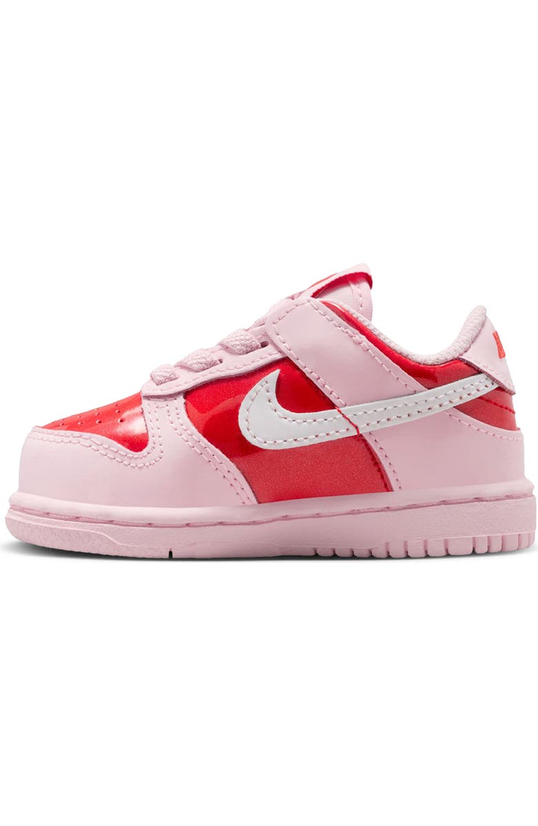 Nike Kids' Dunk Low Basketball Sneaker, Alternate, color, Pink Foam/White