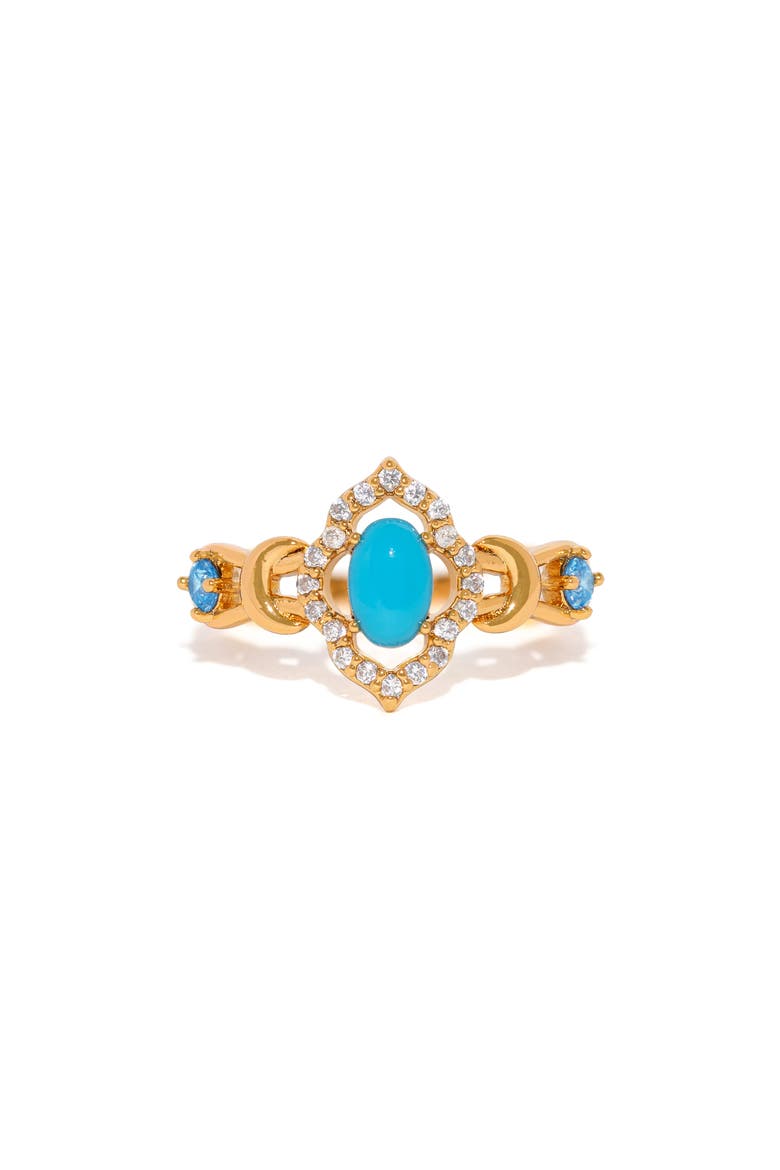 Disney Princess Jasmine Ring, Main, color, GOLD/ BLUE