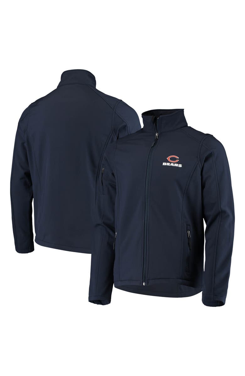 DUNBROOKE Men's Dunbrooke Navy Chicago Bears Sonoma Softshell Full-Zip Jacket, Main, color, Navy