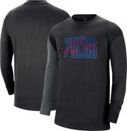 Nike Men's Nike Black Philadelphia 76ers Courtside Versus Flight MAX90 Long Sleeve T-Shirt