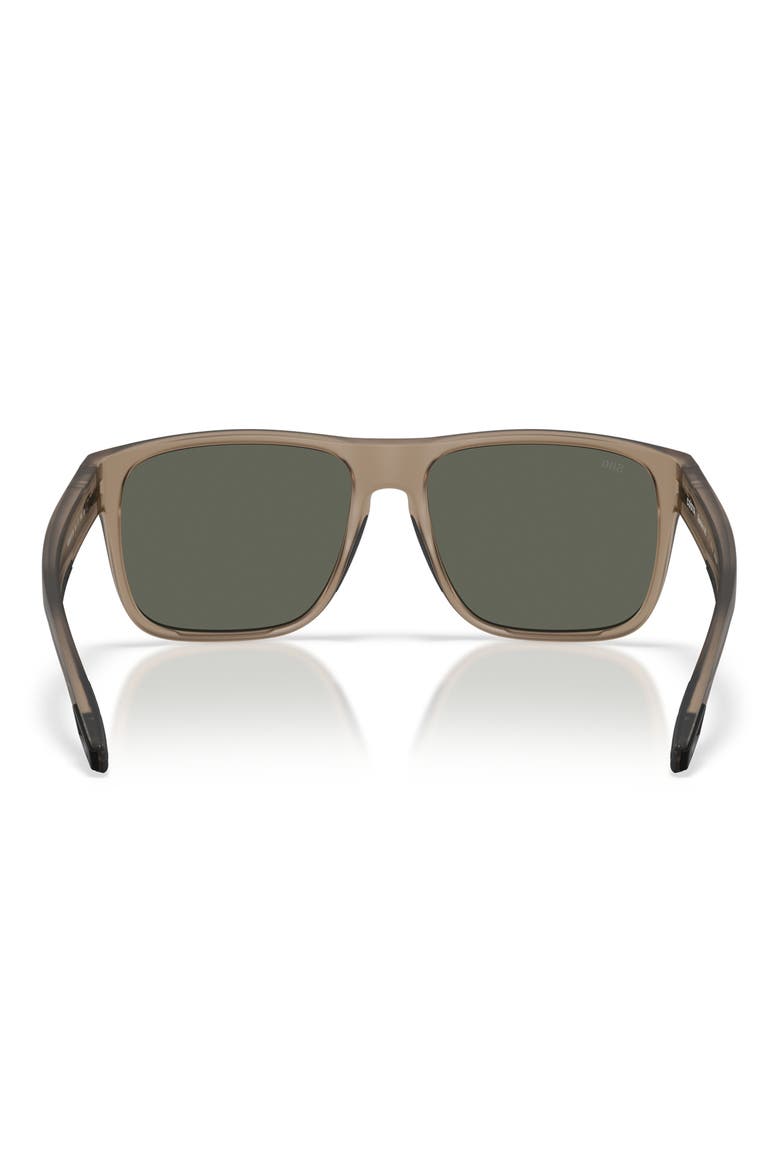 Spearo XL 59mm Polarized Square Sunglasses, Alternate, color, MATTE BROWN SMOKE / GRAY 580G