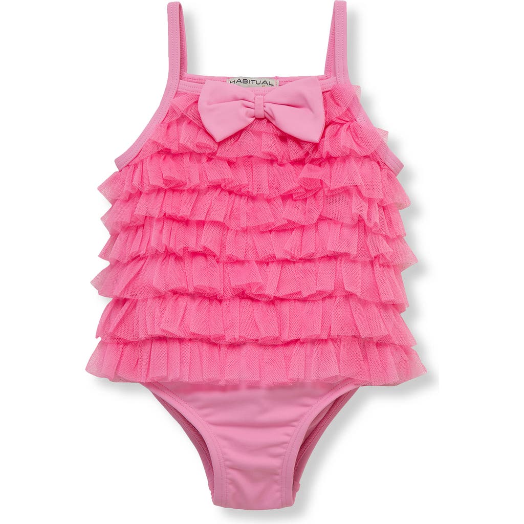 HABITUAL HABITUAL KIDS RUFFLE TIERED ONE-PIECE SWIMSUIT