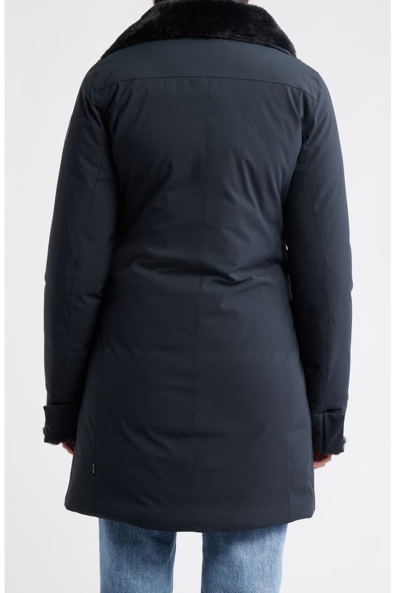 Samantah Faux Fur Lined Water Resistant Hooded Parka, Alternate, color, BLACK