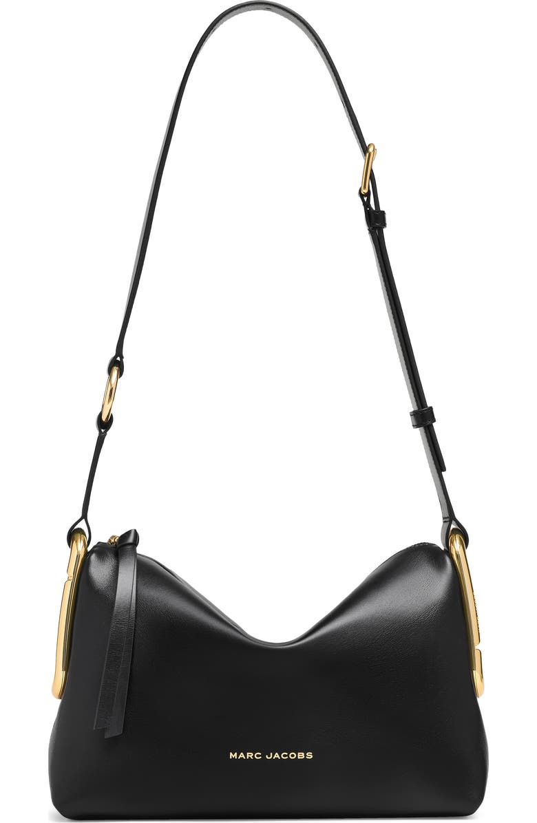 Marc Jacobs Medium Scene Leather Shoulder Bag, Main, color, Black