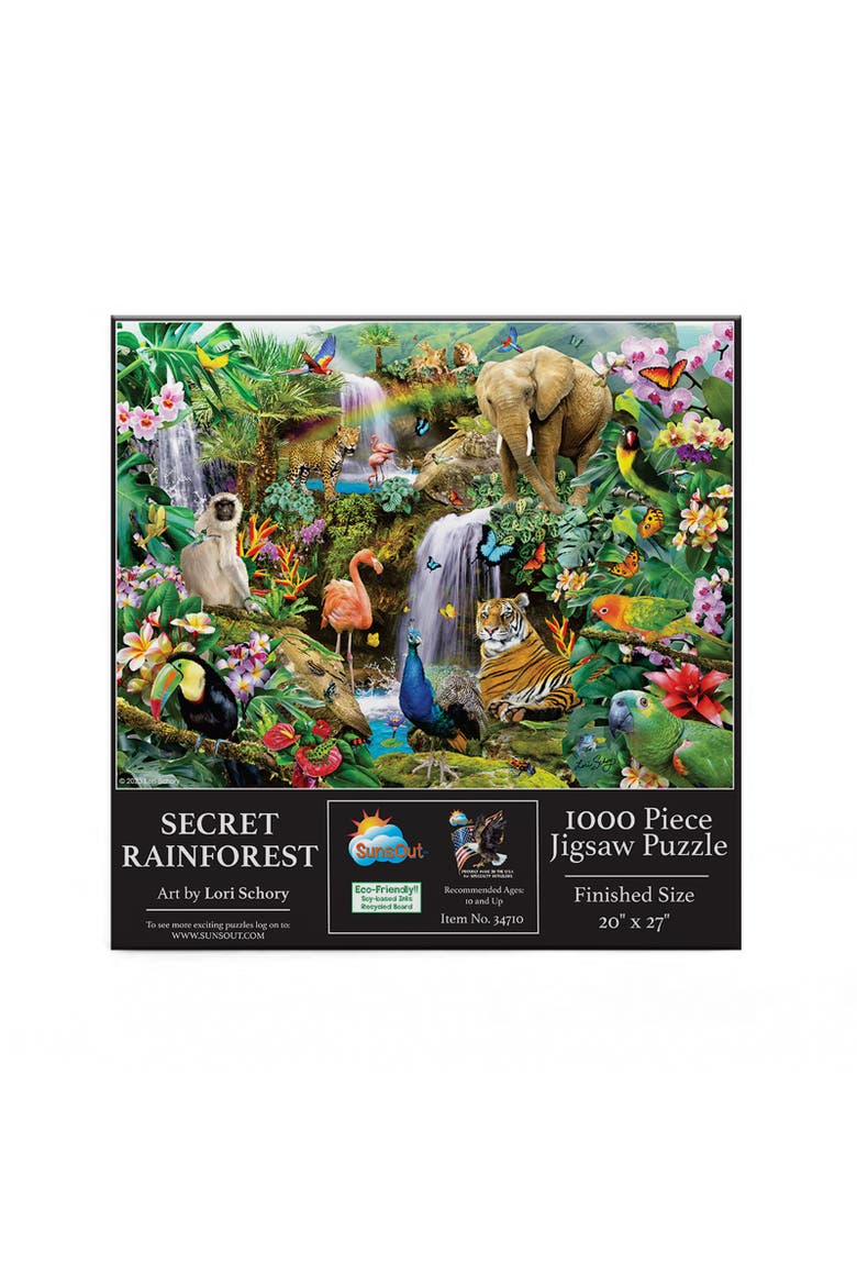 Secret Rainforest 1000 piece Jigsaw Puzzle for Adults, Alternate, color, Multicolor