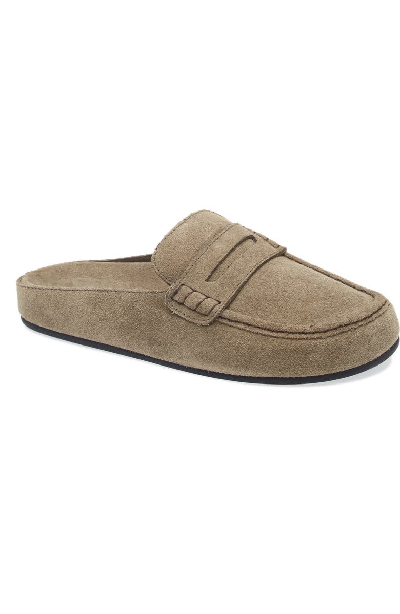 Jeffrey Campbell Miles Loafer Mule, Main, color, Light Khaki Suede