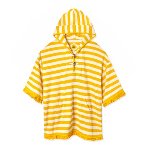 Tombolo 'saffron Stripe' Beach Towel Top In Saffron