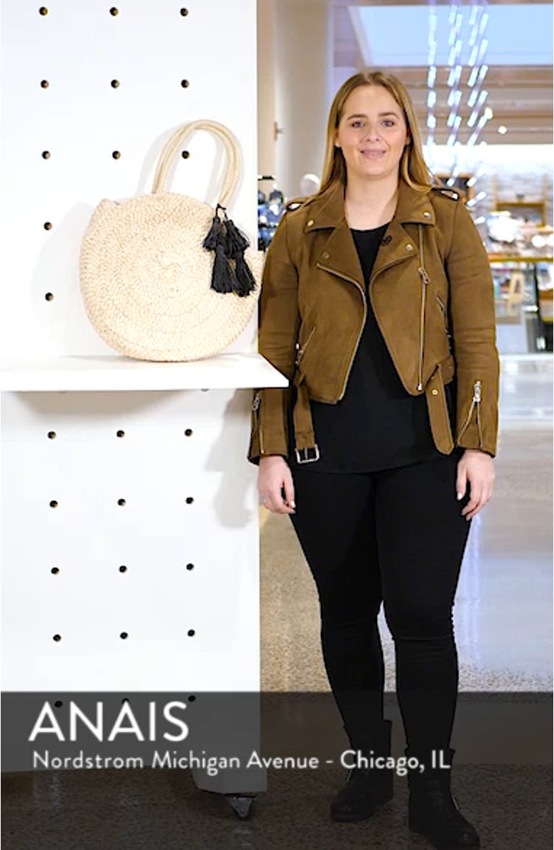 L Space Beach Weekend Straw Tote, sales video thumbnail