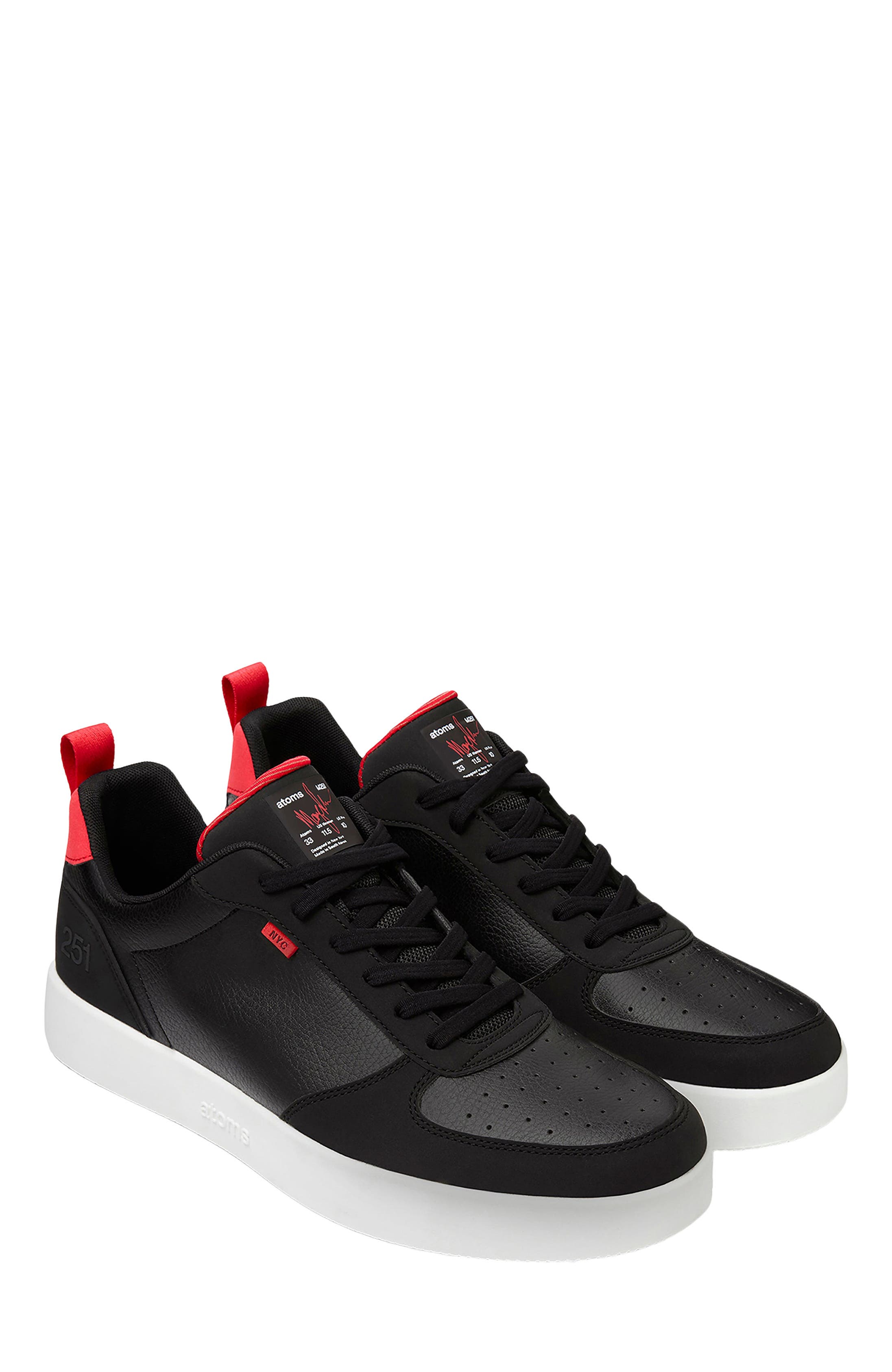 Model 251 Low Top Sneakers, Alternate, color, Red & Black