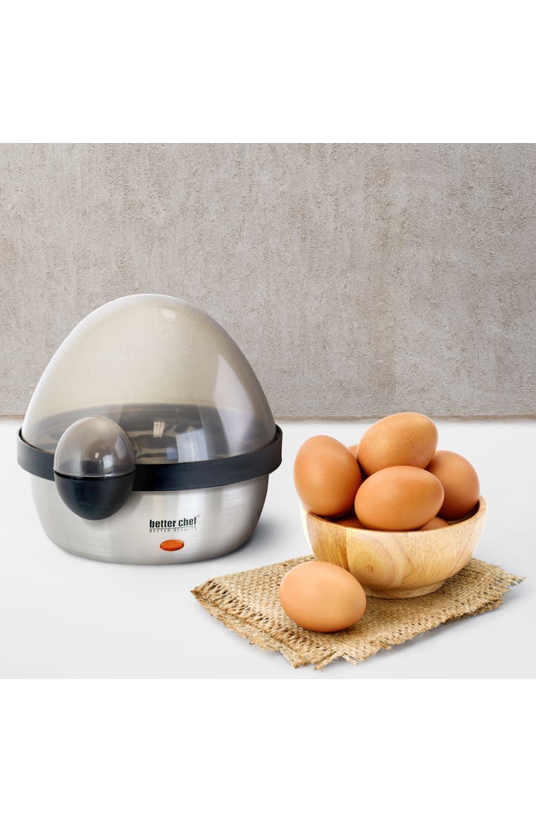 Better Chef Stainless Steel 7 Egg Cooker, Alternate, color, Silver