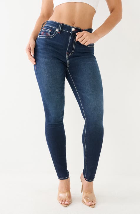 Halle Big T High Waist Skinny Jeans (Dark Midnight Wash)