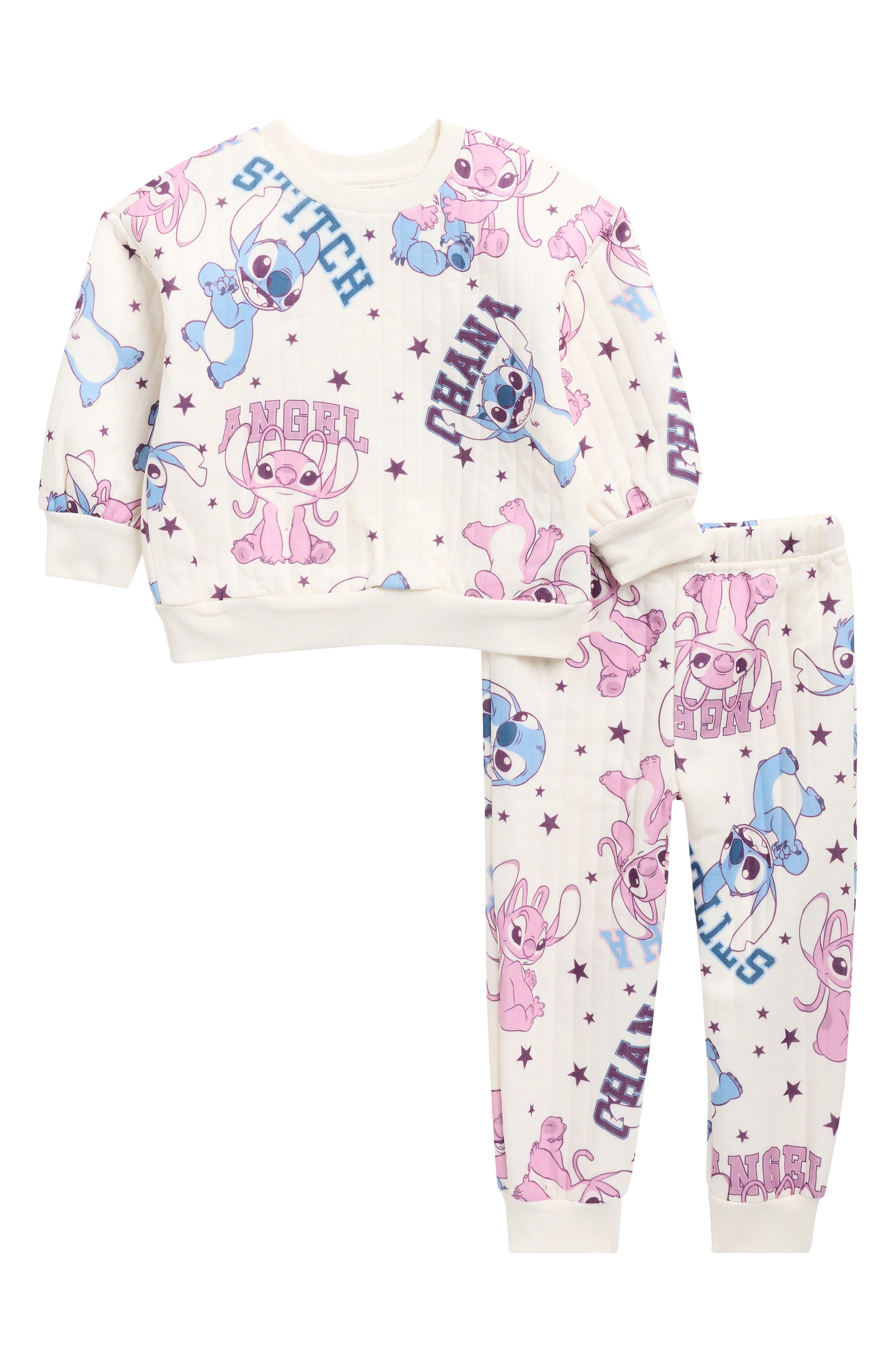 Kids' Stitch Angel Quilted Joggers
