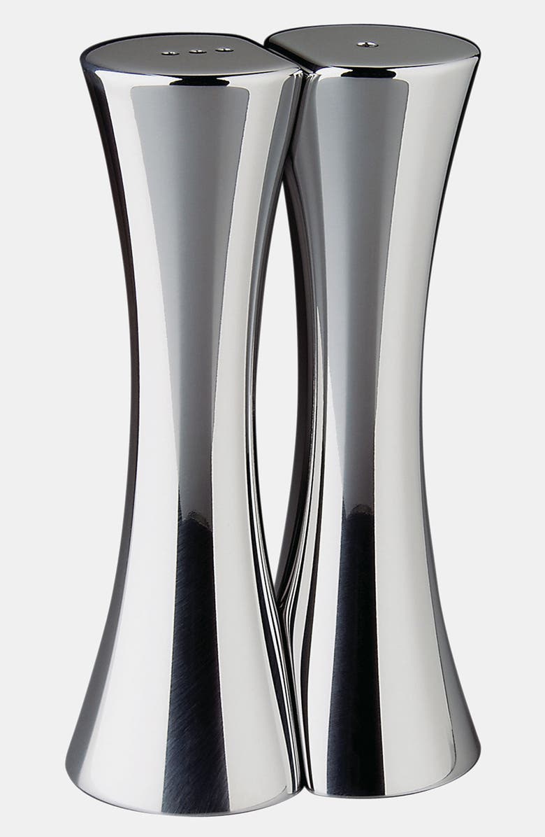 Nambé Kissing Salt & Pepper Shakers, Main, color, 