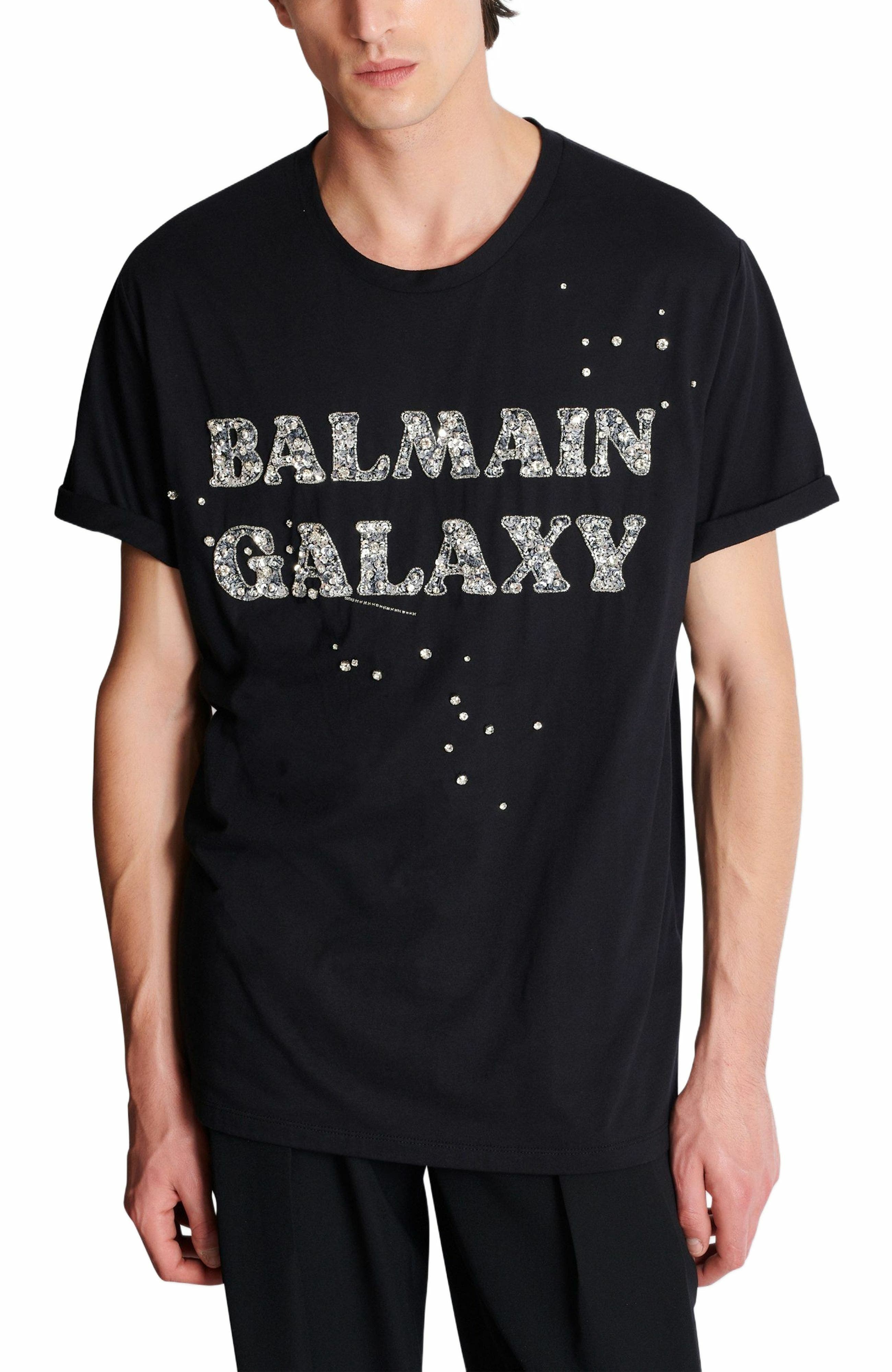 Embroidered Balmain Galaxy T-Shirt (Men) | Nordstrom