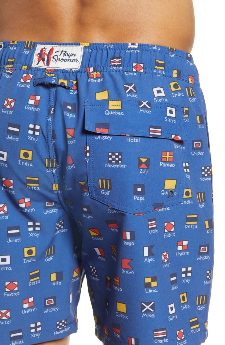 Reyn Spooner Charlie Foxtrot Swim Trunks, Alternate, color, 