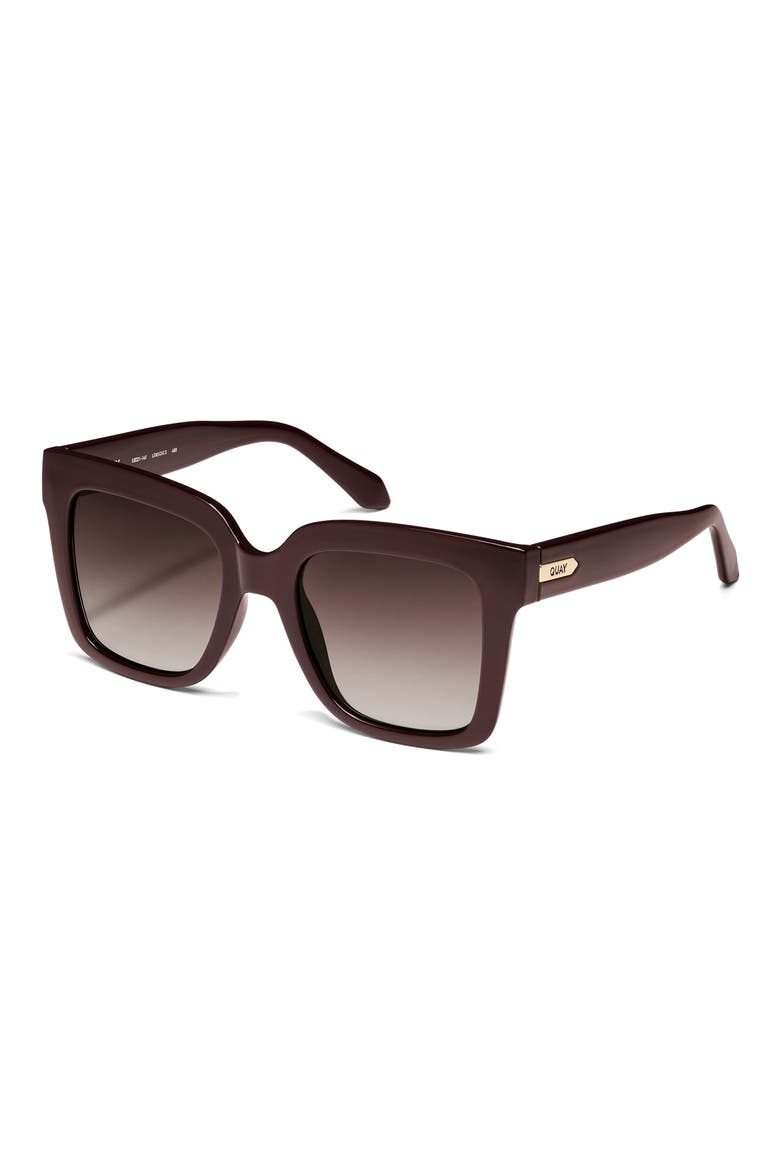 Icy 52mm Polarized Square Sunglasses, Alternate, color, ESPRESSO/ BROWN