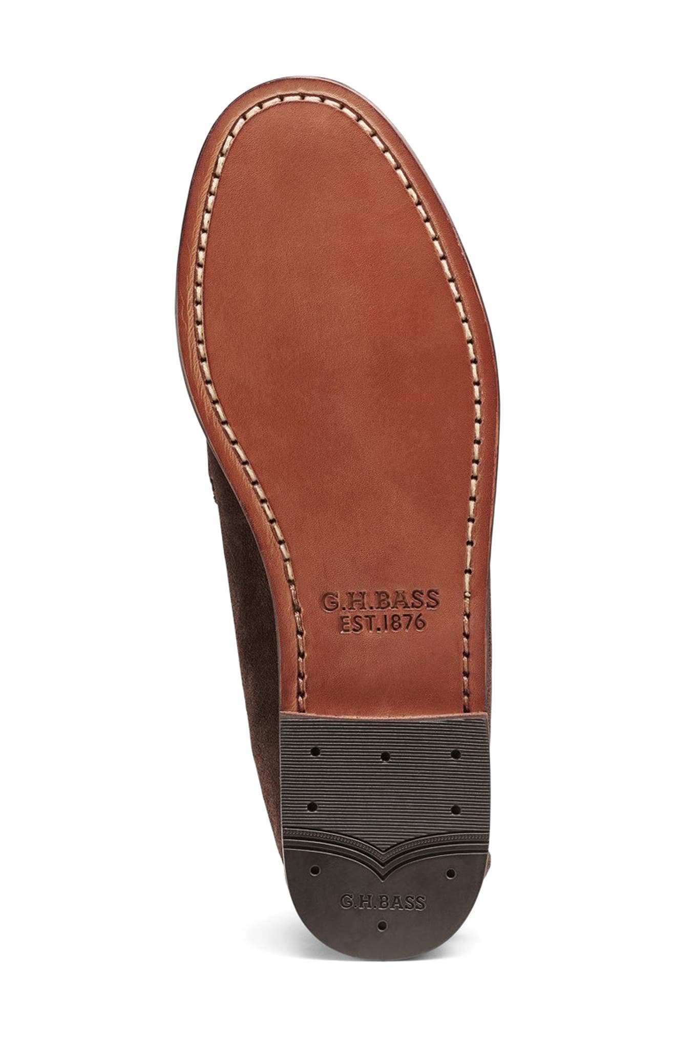 G.H.BASS Whitney Penny Loafer, Alternate, color, Chocolate Brown Suede