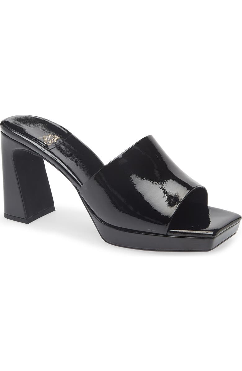 Jeffrey Campbell Dress Code Sandal, Main, color, Black Patent