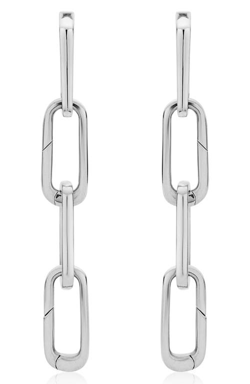 Monica Vinader Sterling Silver Alta Capture Charm Cocktail Drop Earrings