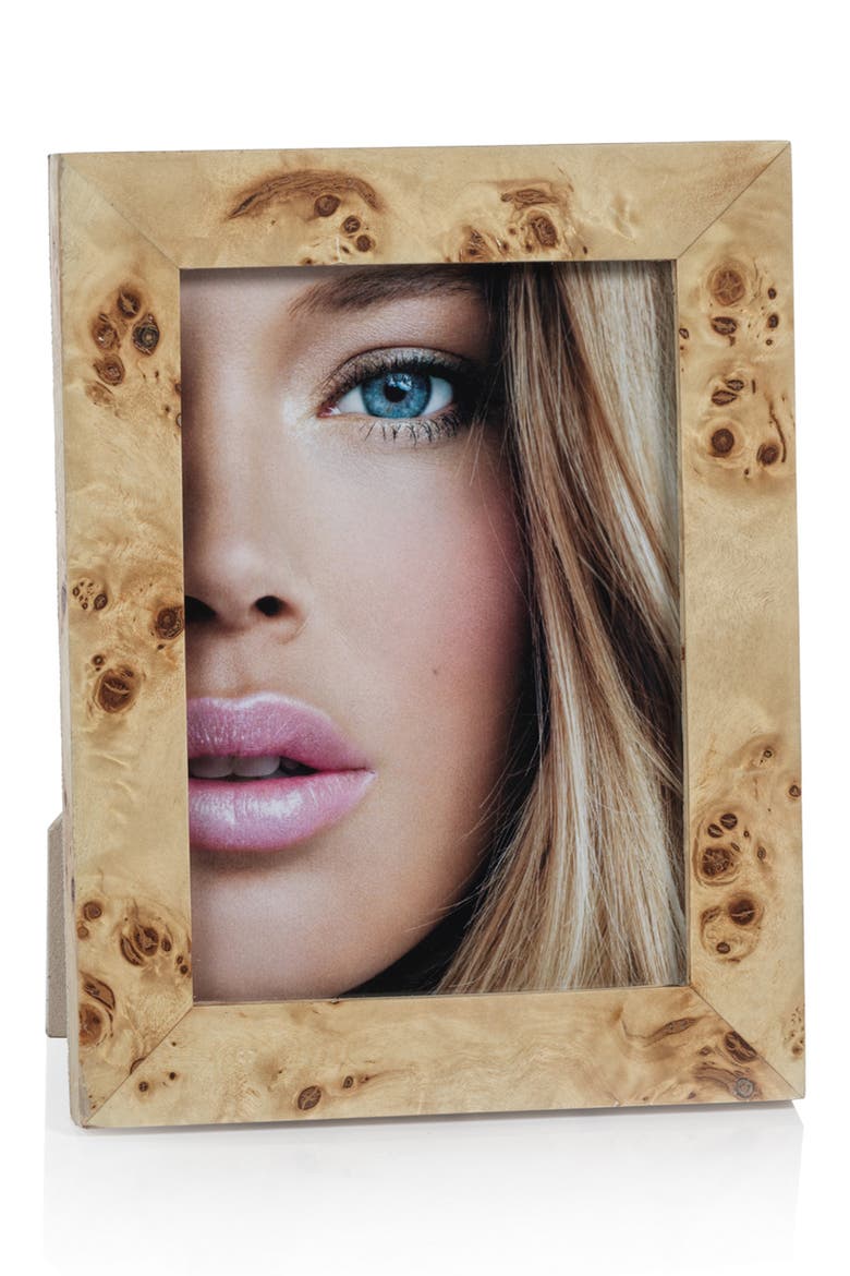 Bogor Burlwood Veneer Photo Frame, Main, color, TAN
