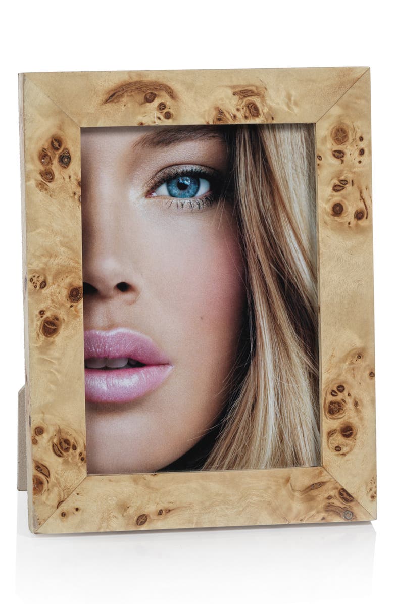 Zodax Bogor Burlwood Veneer Photo Frame, Main, color, Tan