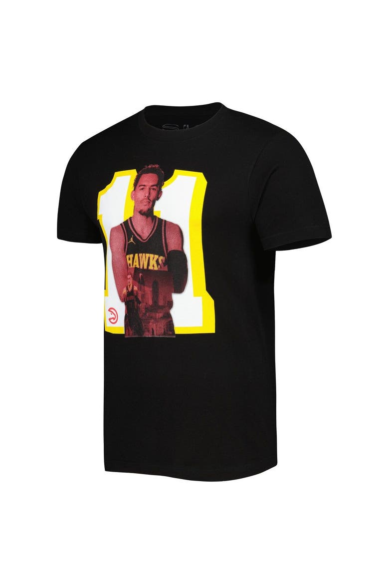 Men's Stadium Essentials Trae Young Black Atlanta Hawks Player Metro T-Shirt, Alternate, color, Black