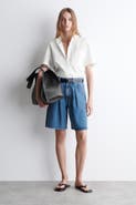 COS Wide-Leg Denim Shorts