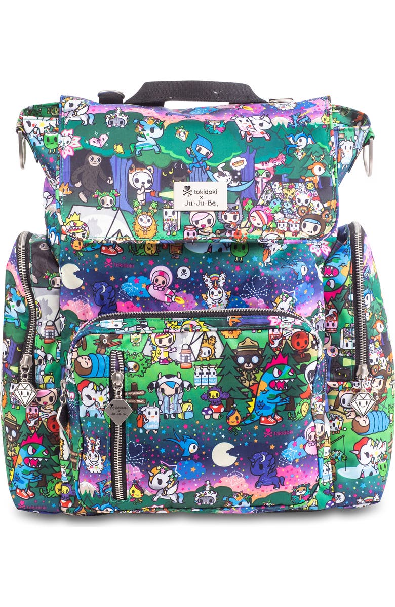 JuJuBe Ju-Ju-Be Onyx Be Sporty Diaper Backpack, Main, color,