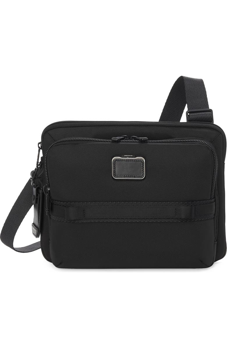 TUMI Service Crossbody Bag, Main, color, Black