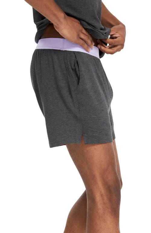 Jambys House Shorts In Gray/lavender
