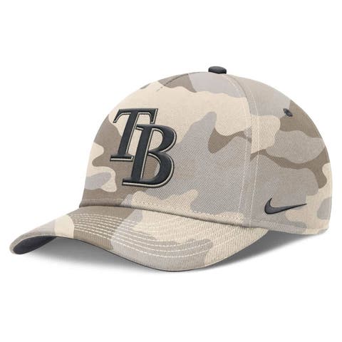 Men's Nike Natural Tampa Bay Rays Camo Pack Rise Adjustable Hat