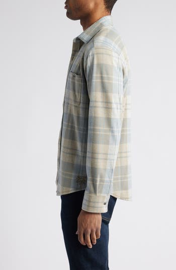 Fireside Modesto Plaid Strech Flannel Button-Up Shirt