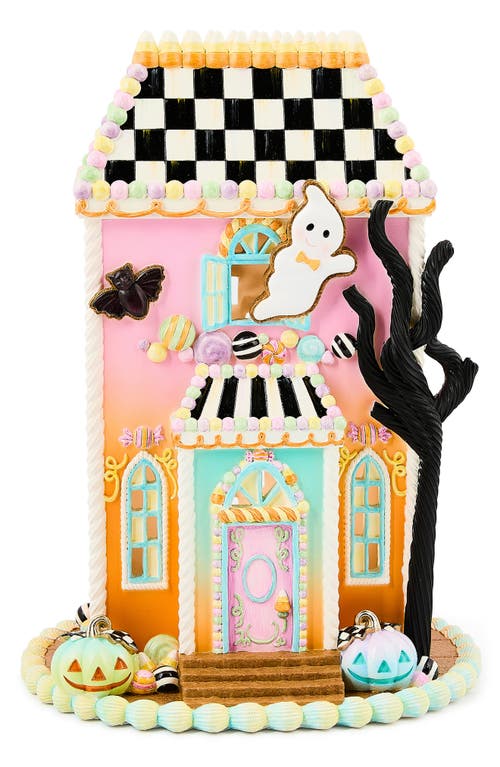 Mackenzie-childs Mackenzie Childs Trick Or Treat Illuminated Sweets Mansion Decor In Multi