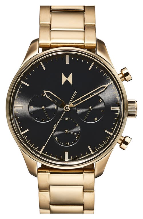 MVMT Airhawk Chronograph Bracelet Watch, 42mm in Gold at Nordstrom
