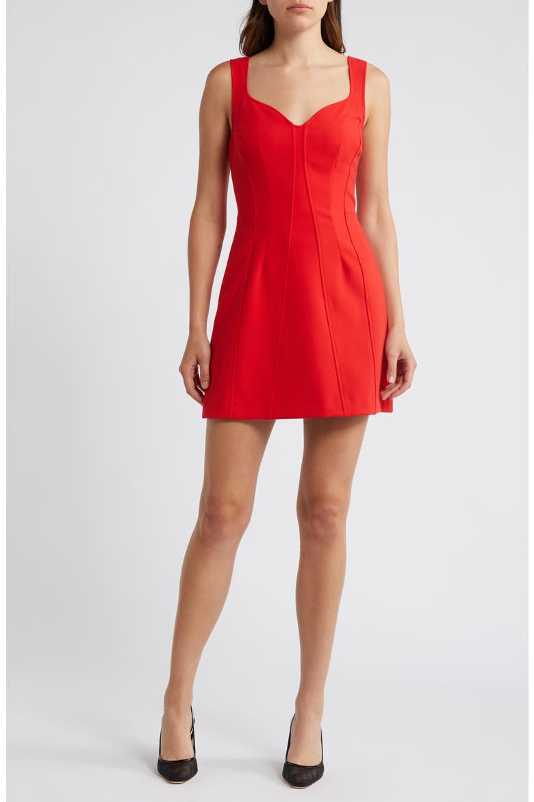 Ruth Whisper A-Line Minidress, Main, color, MARS RED